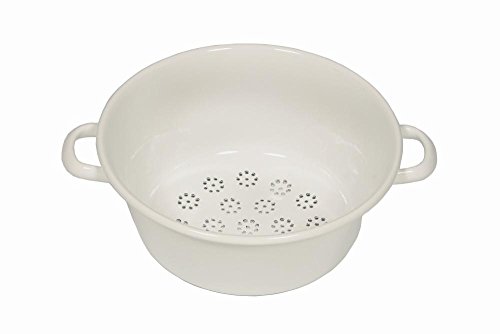 RIESS Gemüsesieb, Salatseiher, Ø 26 cm, weiß