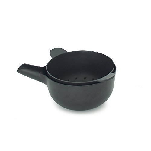 BIOBU by EKOBO Pronto Obst- und Gemüsesieb mit passender Schüssel S, ø 26 cm, black