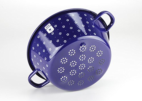 Gemüsesieb 26cm, Blümchenblau