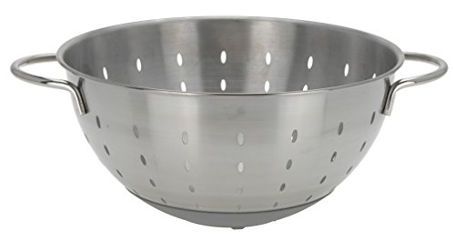 Edelstahl Küchensieb – 25 cm Ø mit rutschfestem Boden